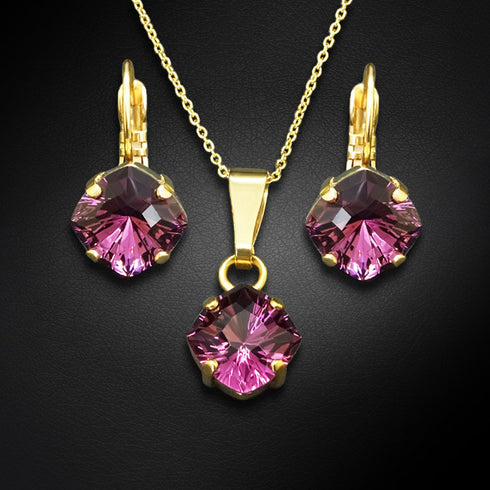 Комплект "Mistika (Amethyst)" с кристаллами Swarovski™